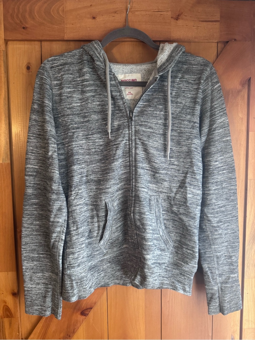 Mossimo Supply Co. Women's Gray Marled Zip Hoodie